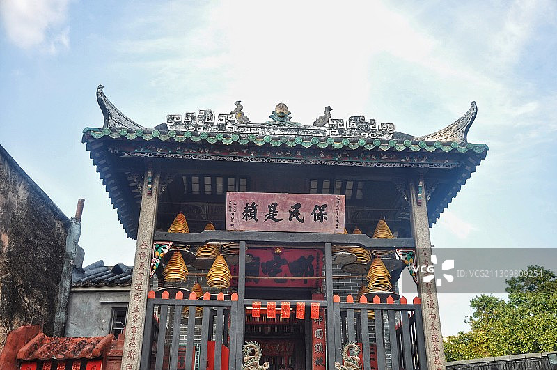 澳门大三巴哪吒庙图片素材