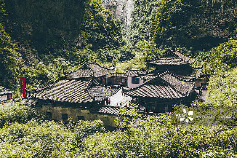 重庆武隆天坑地缝风光图片素材