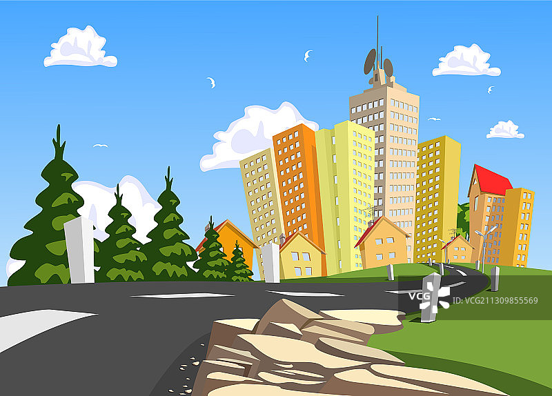 城市自然景观图片素材