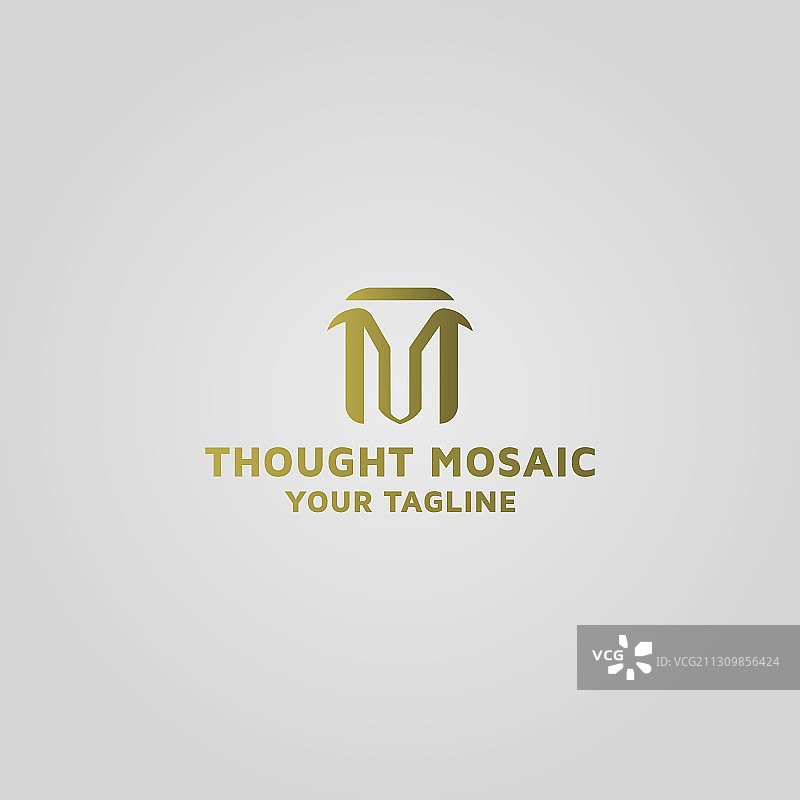 现代简约字母TM标志模板图片素材