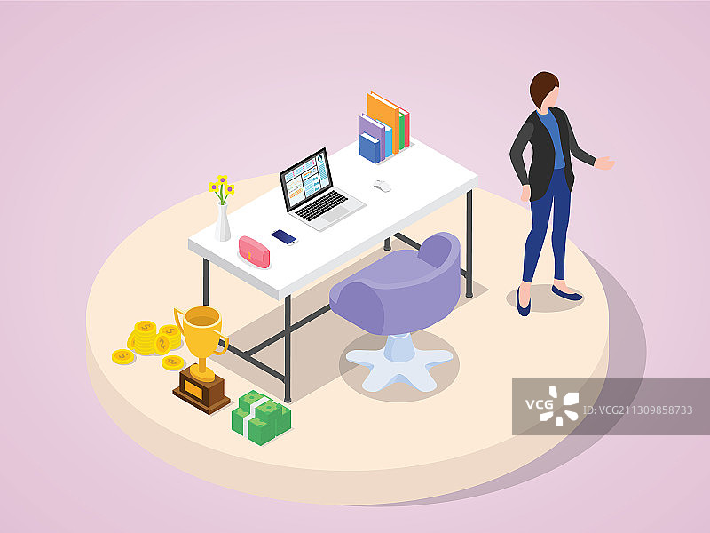 成功的商务女性图片素材