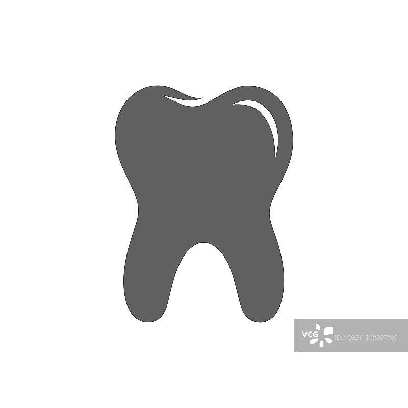 牙齿剪影图片素材