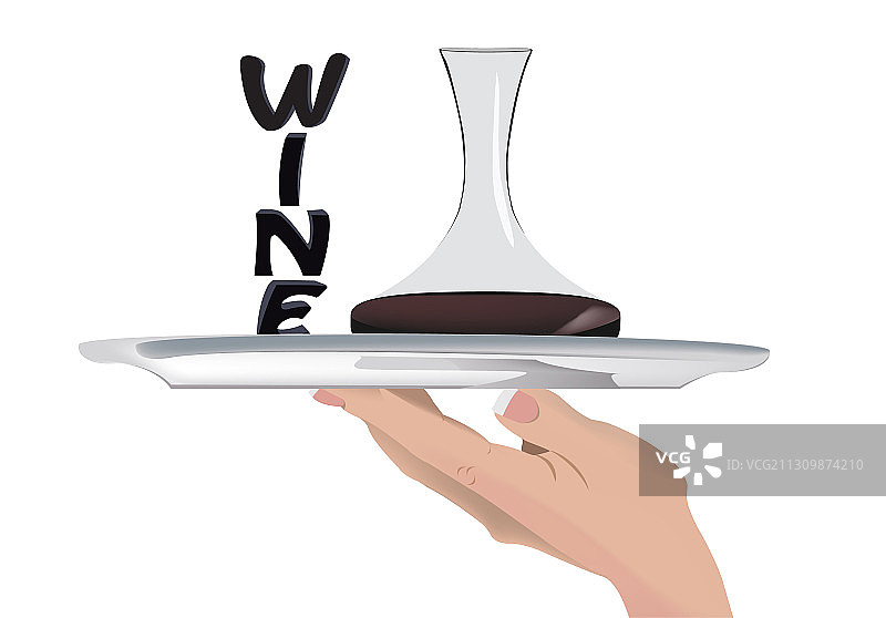 酒杯托盘图片素材