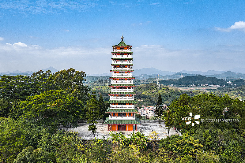 广州增城小楼镇何仙姑塔图片素材