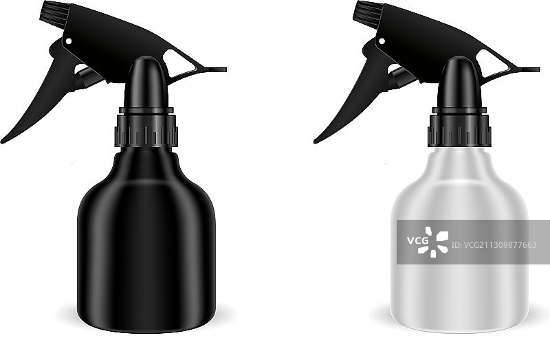 喷雾瓶套装手枪喷头化妆品图片素材