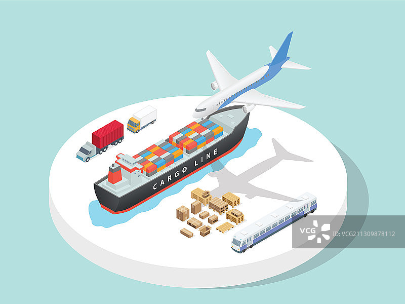 第三方物流运输服务图片素材