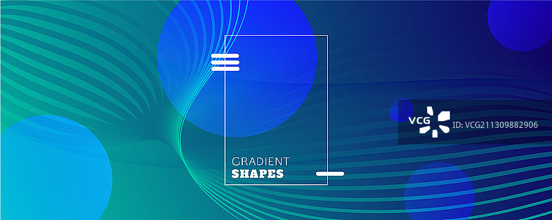 蓝色动态波浪流体抽象宣传单曲线图片素材