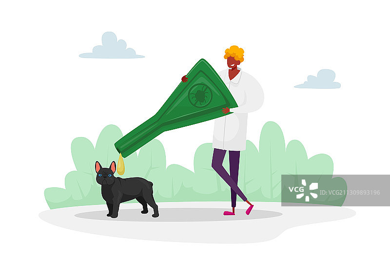 家养动物寄生虫防护（雄性）图片素材