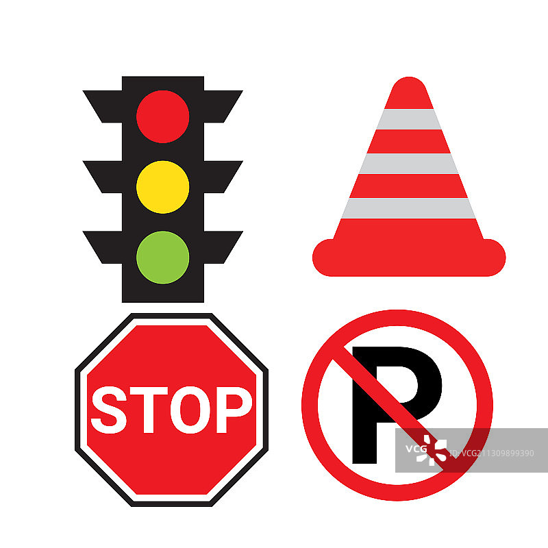 扁平风交通元素合集图片素材