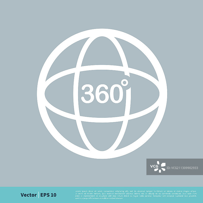 360度相机图标Logo模板设计EPS 10图片素材