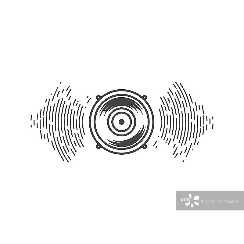 喇叭波浪设计图片素材