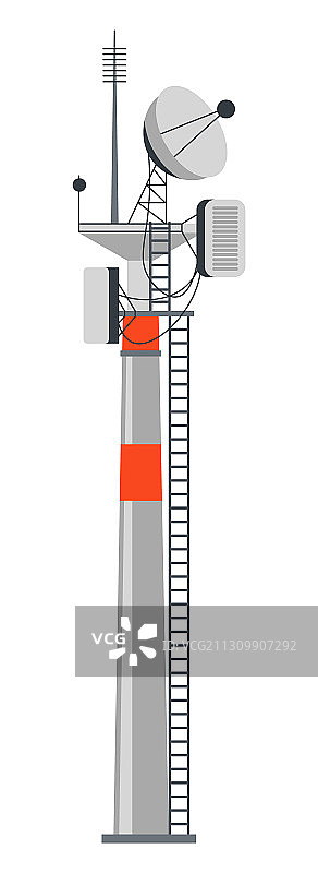 用于接收的电力站或塔图片素材
