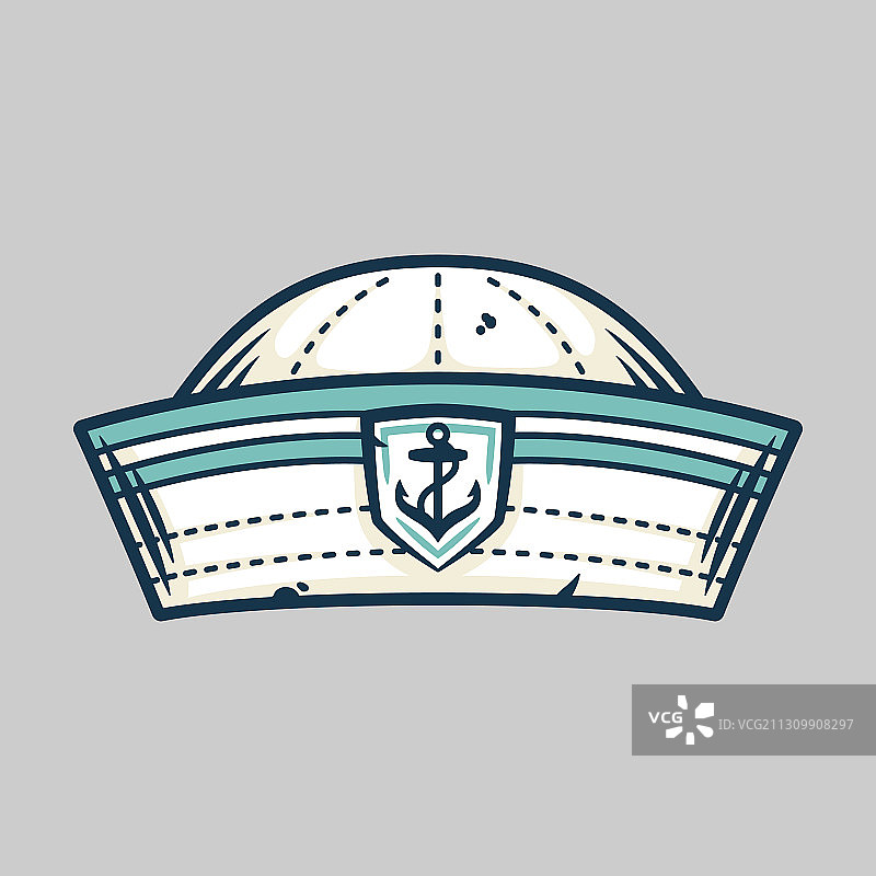 航海设计船员帽元素图片素材