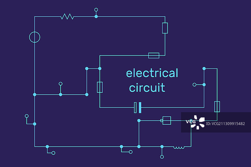 电子电路方案技术概念图片素材