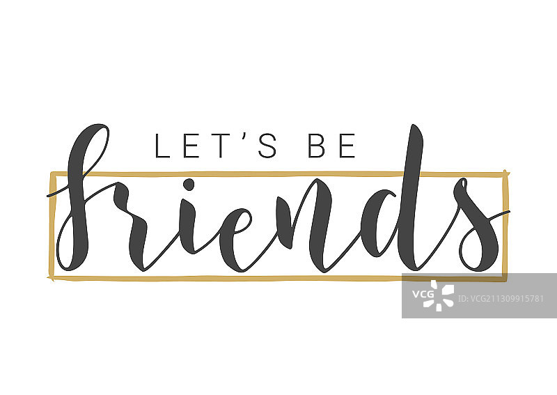 手写字母：交个朋友吧图片素材