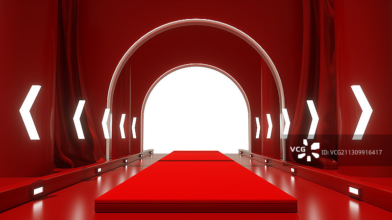 3D电商渲染模拟场景产品展台创意图图片素材