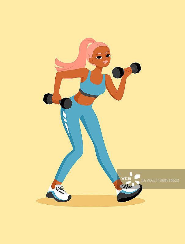 女性运动锻炼图片素材