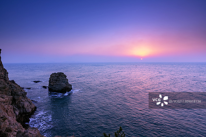 静海日出图片素材