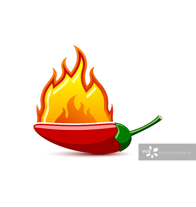 火焰红辣椒图片素材