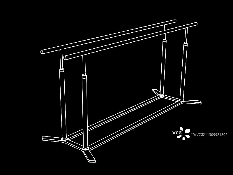 双杠轮廓图片素材