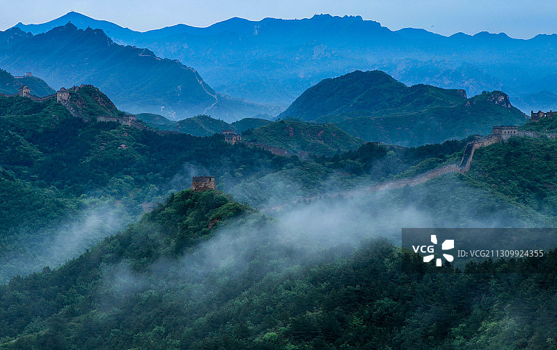金山岭长城烽火台图片素材