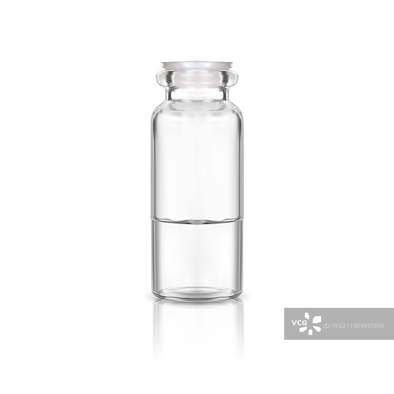 白色塑料医用玻璃瓶样机图片素材