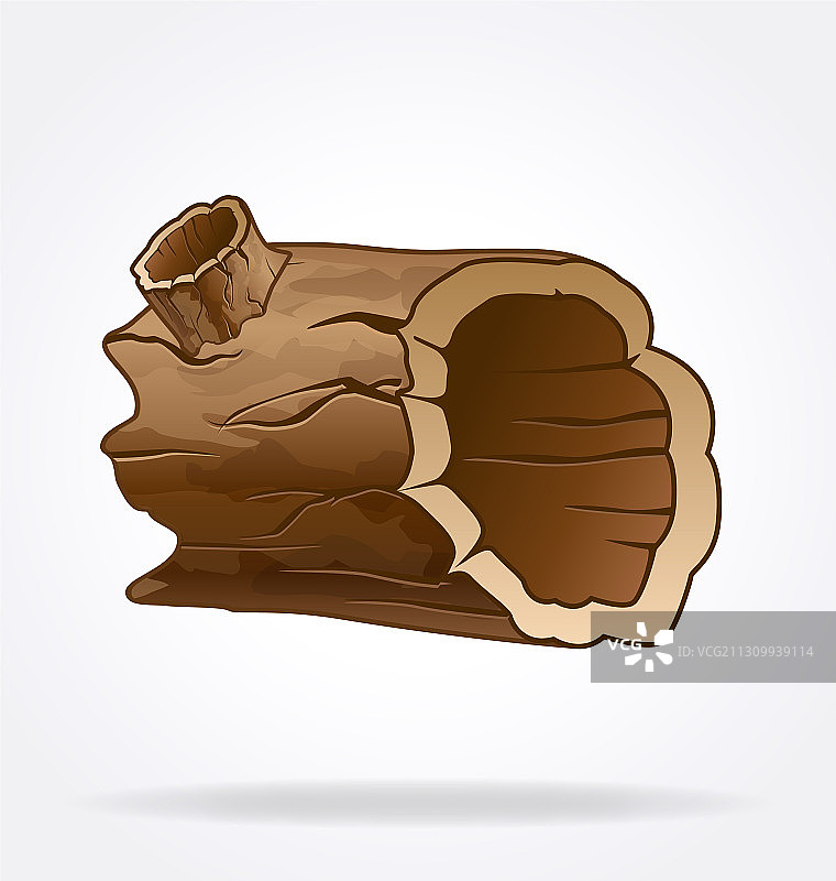 卡通空心木头图片素材