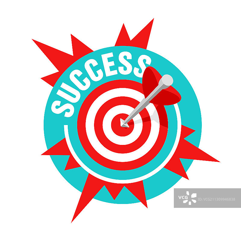 射箭靶心命中与星爆图片素材