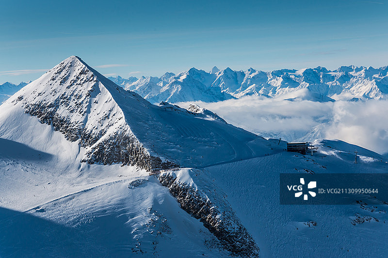 奥地利Hintertux冰川雪山风光图片素材