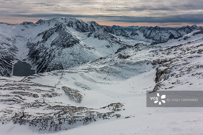 奥地利Hintertux冰川雪山风光图片素材