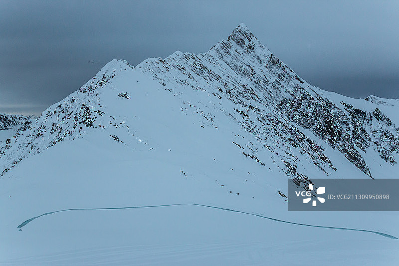 奥地利辛特图克斯冰川雪山风光图片素材
