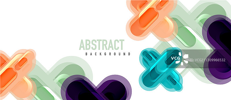 现代玻璃十字形抽象图片素材