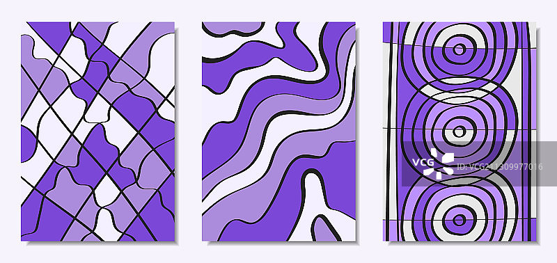 手绘风格抽象封面图片素材