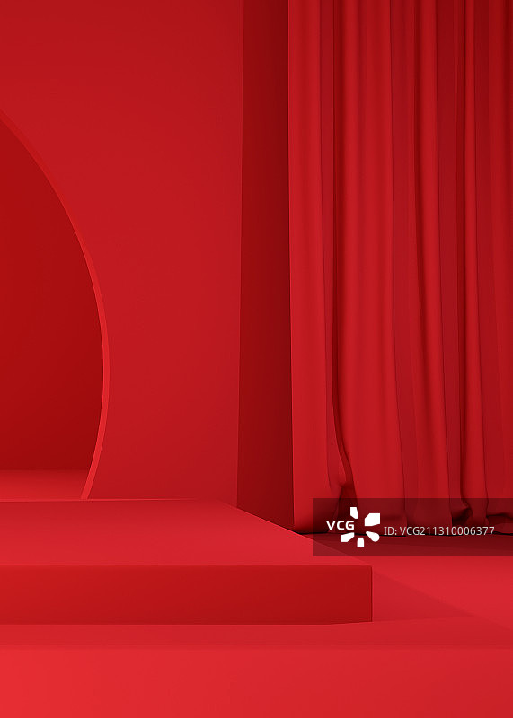 3D电商渲染模拟场景产品展台创意图图片素材