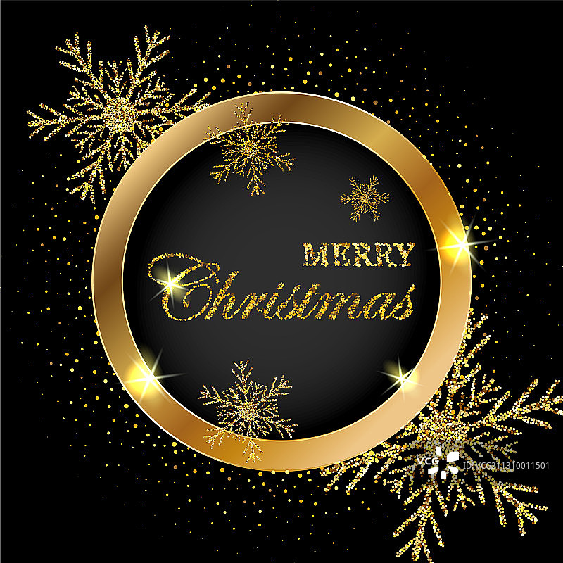 金色闪耀的圣诞节背景图片素材