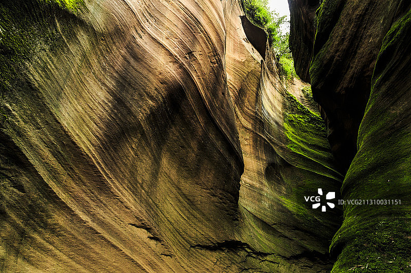 陕西省延安市甘泉县——雨岔大峡谷图片素材