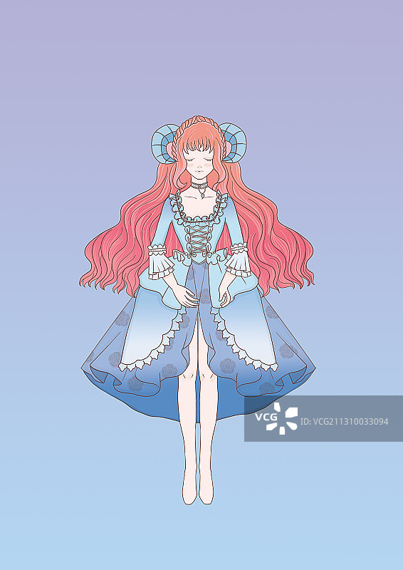 白羊座女孩图片素材