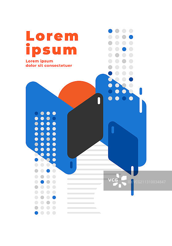 几何抽象背景封面设计图片素材