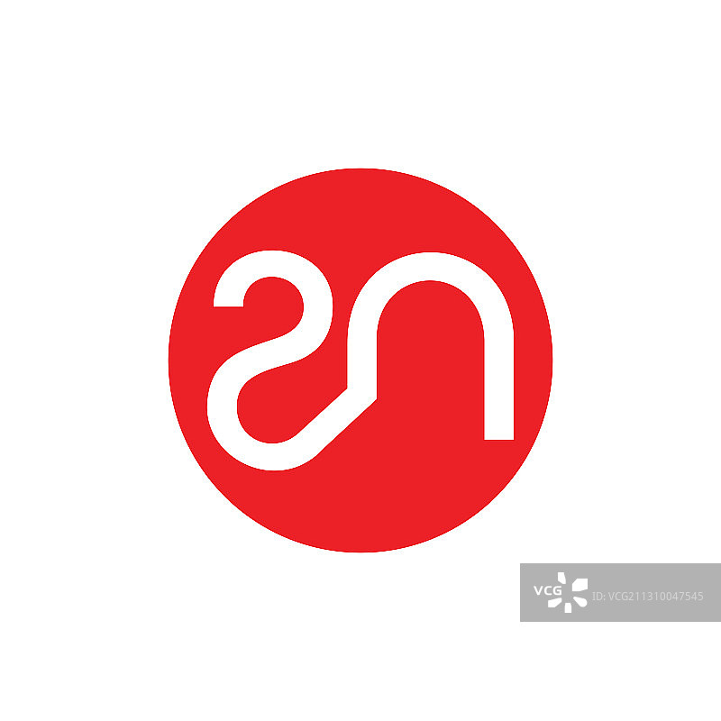 抽象字母RN简约线条标志图片素材