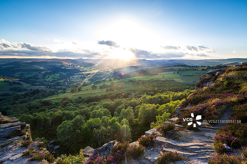 风景对天空的景色图片素材