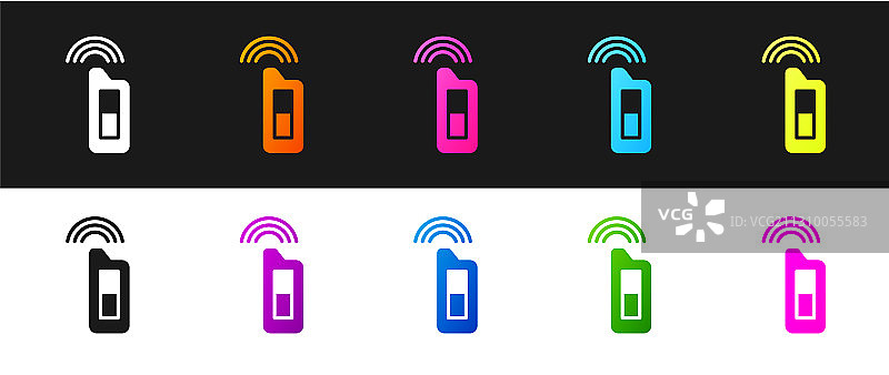 带遥控图标的汽车钥匙套装图片素材