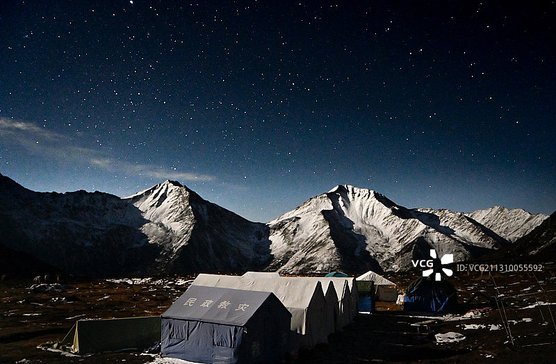 星空下的大本营图片素材