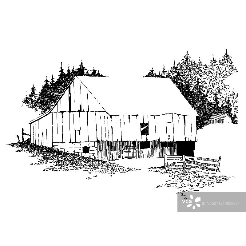 环保木制建筑模块化房屋图片素材