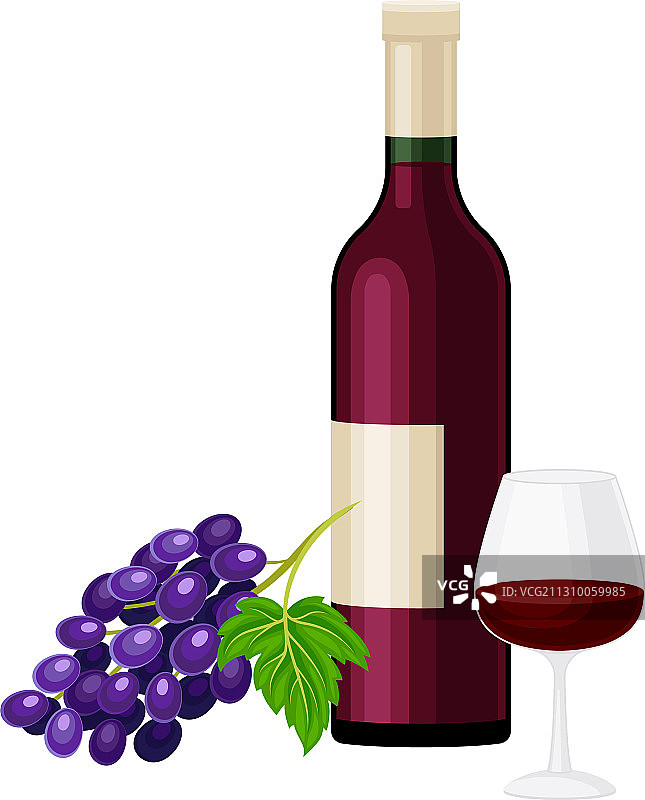 用于品尝的满杯葡萄酒瓶图片素材
