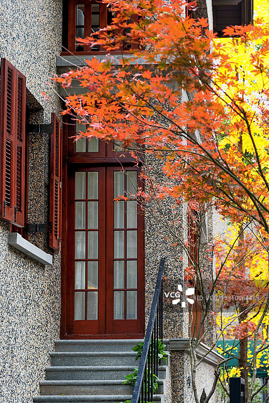 思南公馆的秋色图片素材