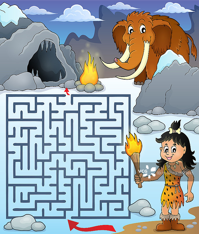 史前主题迷宫3图片素材