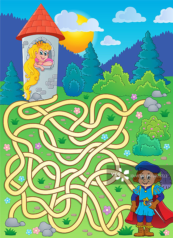 王子和公主的迷宫4图片素材