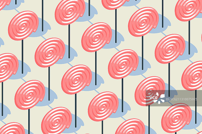 平铺的卡通棒棒糖纹理 3D卡通渲染图片素材