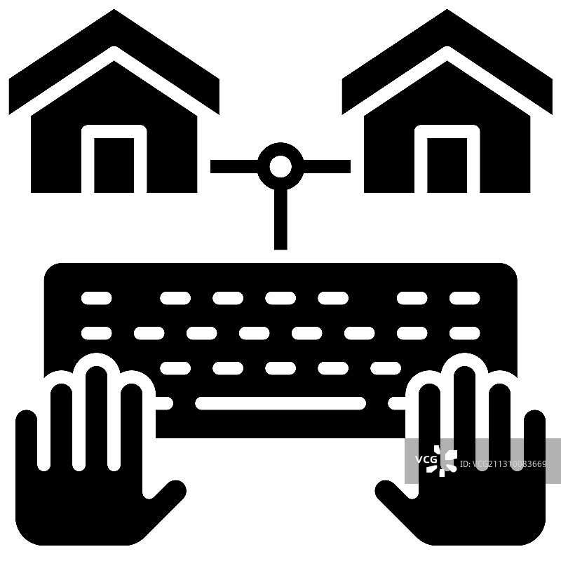 远程办公图标图片素材