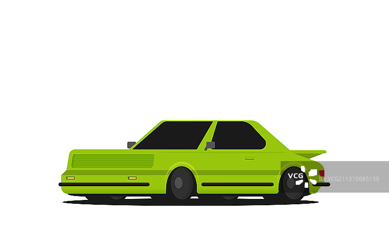 扁平风格的老式赛车图片素材